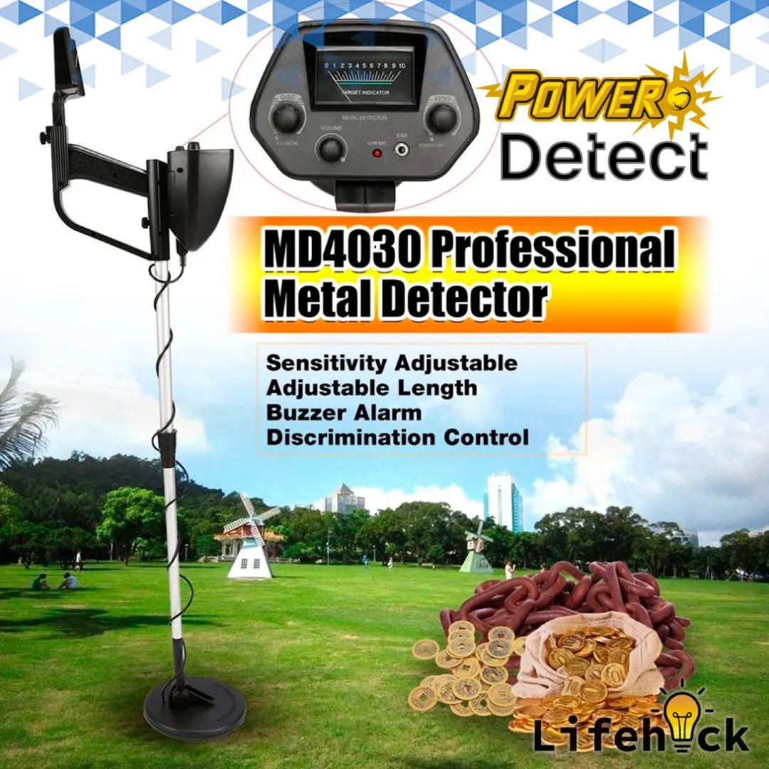 Detector De Metal Profesional Md4030 Pro Sumergible Oro Full - Imagen 3