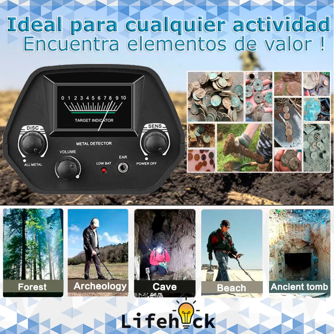 Detector De Metal Profesional Md4030 Pro Sumergible Oro Full - Imagen 8
