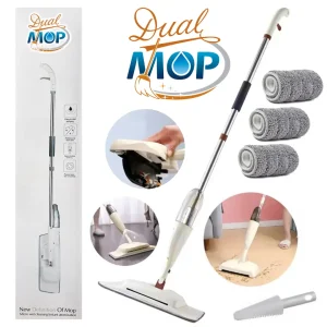 Lampazo Dual Mop 2 En 1 Mopa Spray - Barredora + Limpia Pisos