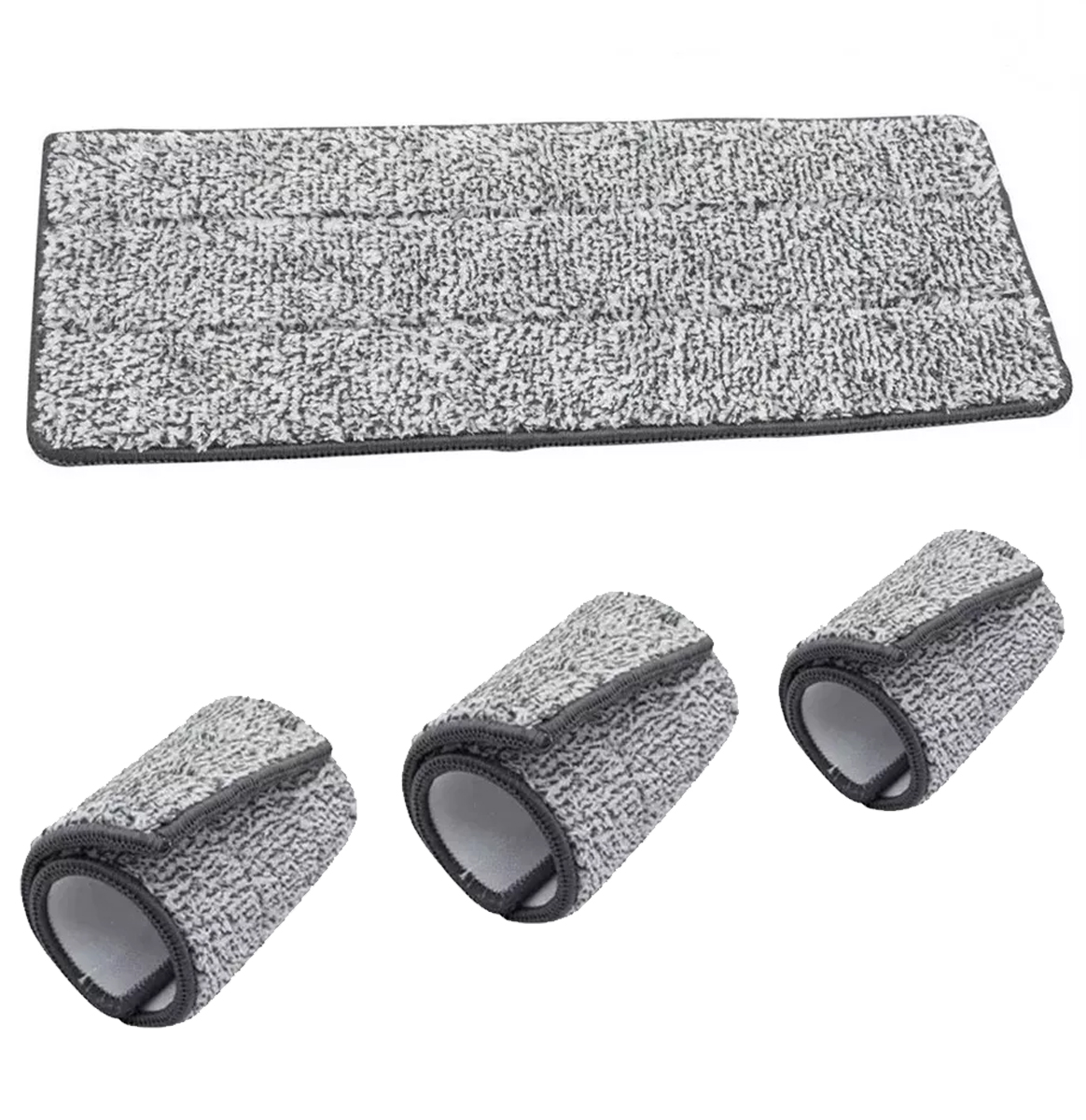 Pack X 4 Paños Microfibra Para Mopa Ultraplana Rectangular
