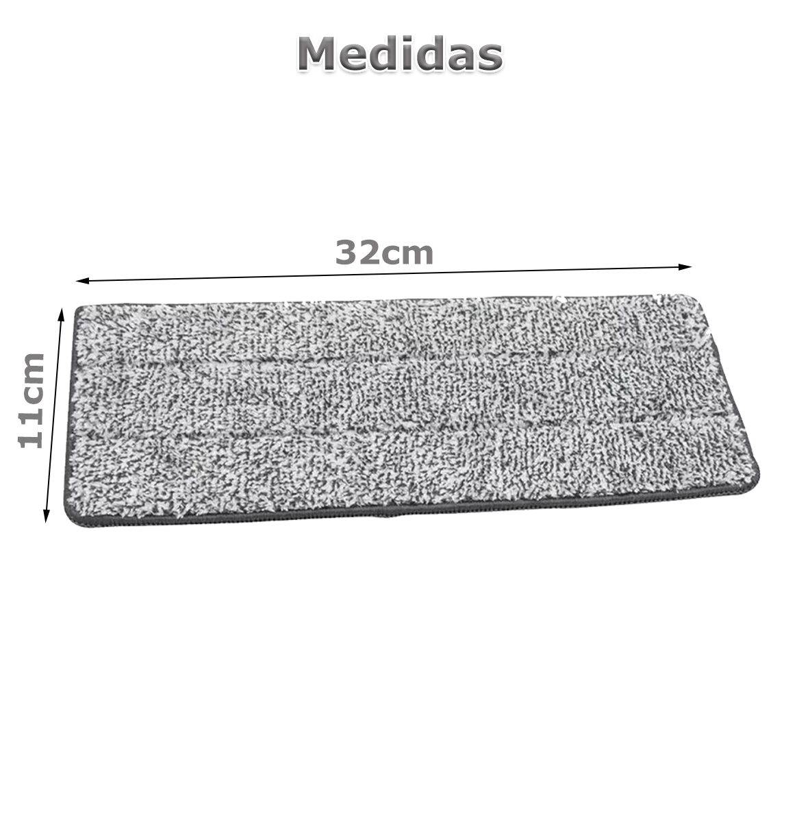 Pack X 4 Paños Microfibra Para Mopa Ultraplana Rectangular - Imagen 3