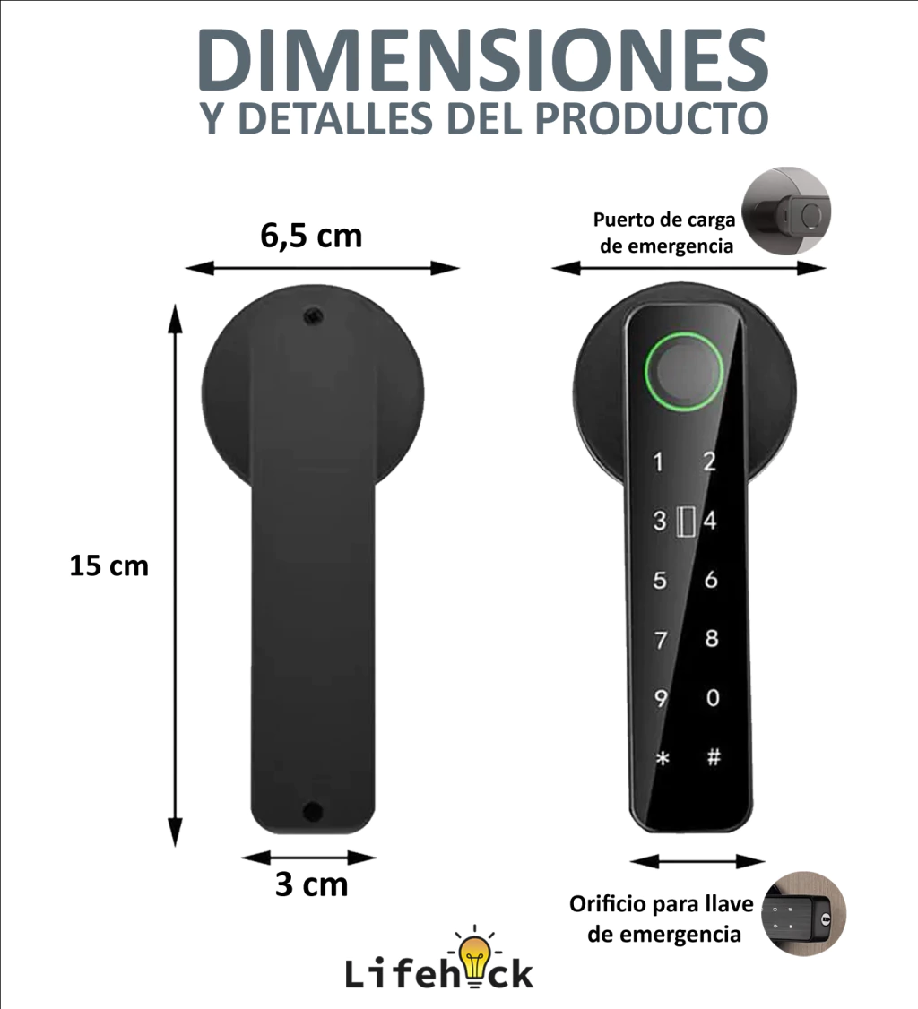 Cerradura Smart Lock WiFi LH-150 - Imagen 4