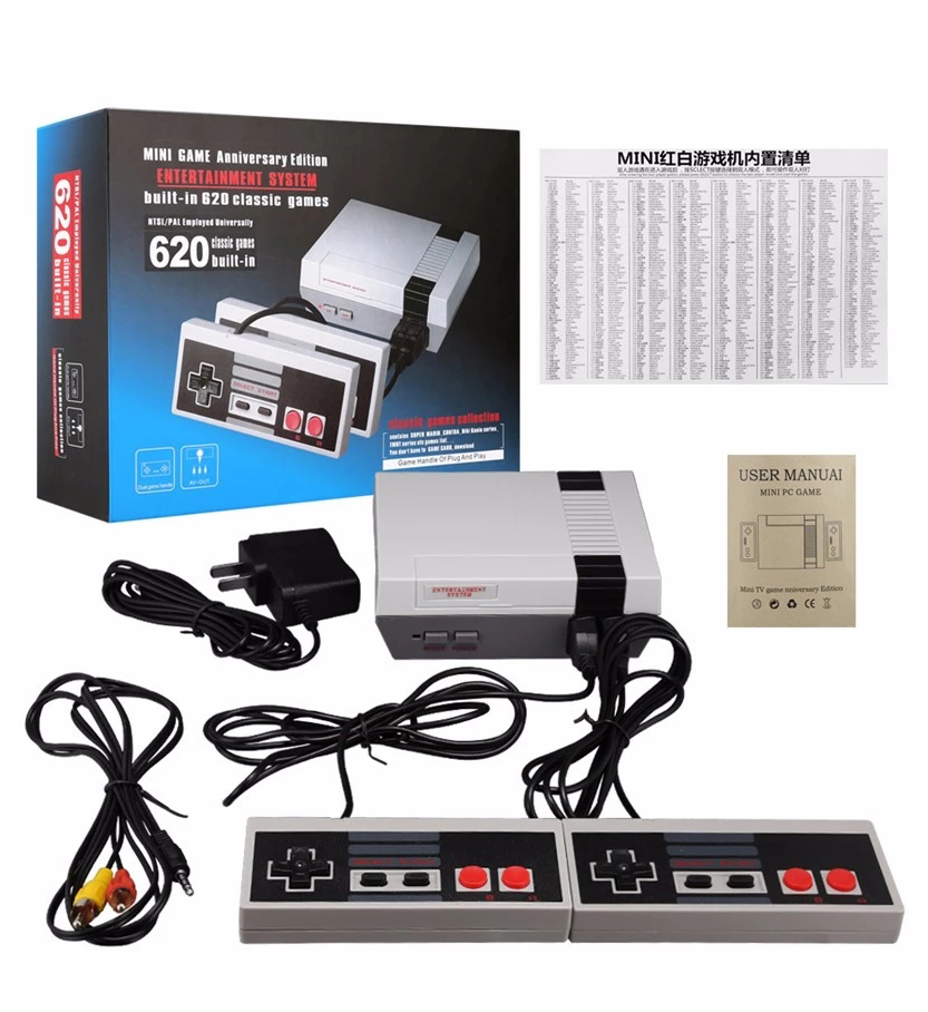 Consola Mini De Videojuegos 620 Retro Games 2 Controles Tv - Imagen 2