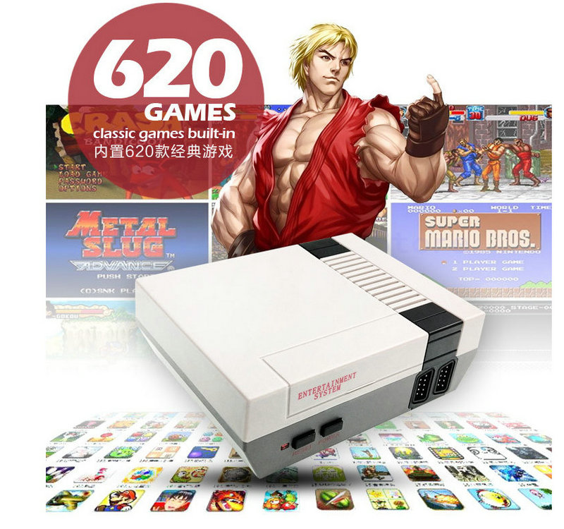 Consola Mini De Videojuegos 620 Retro Games 2 Controles Tv - Imagen 7