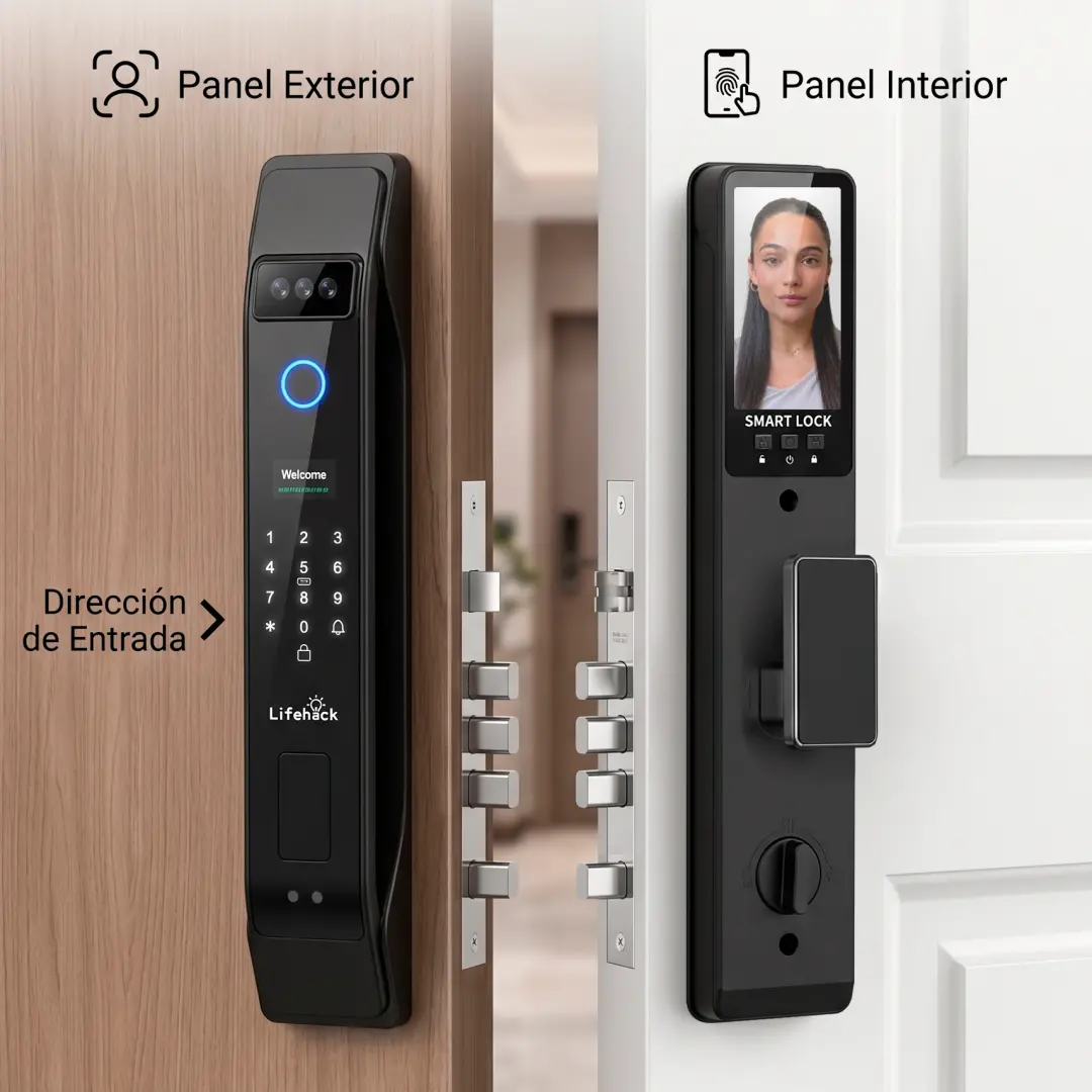 Cerradura smart Digital K9 WiFi + biometrica huella tuya App - Imagen 7