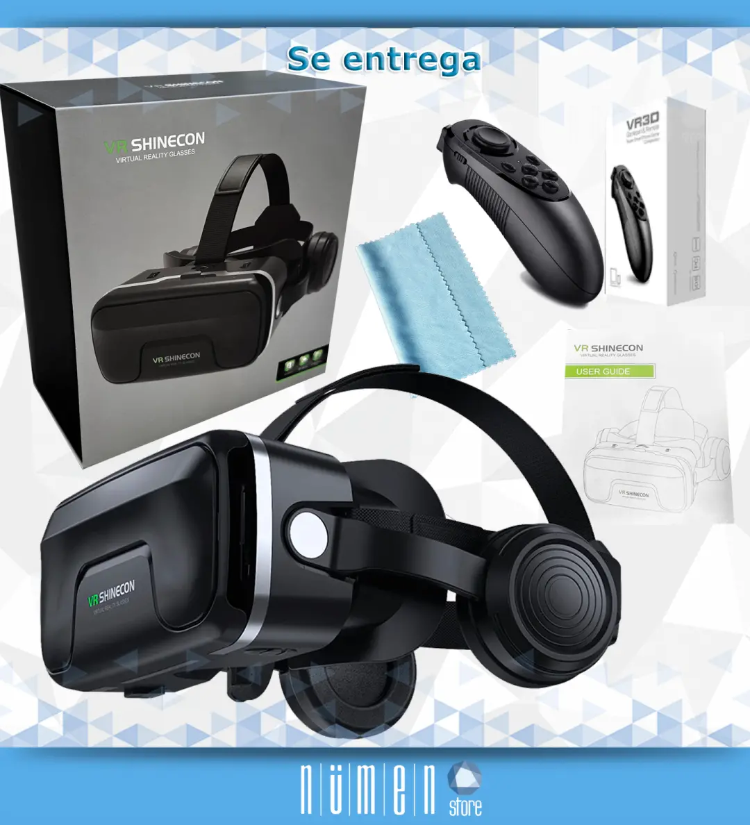 Lentes Realidad Virtual Shinecon LH5000 Vr Profesionales Sonido + Joystick - Imagen 9