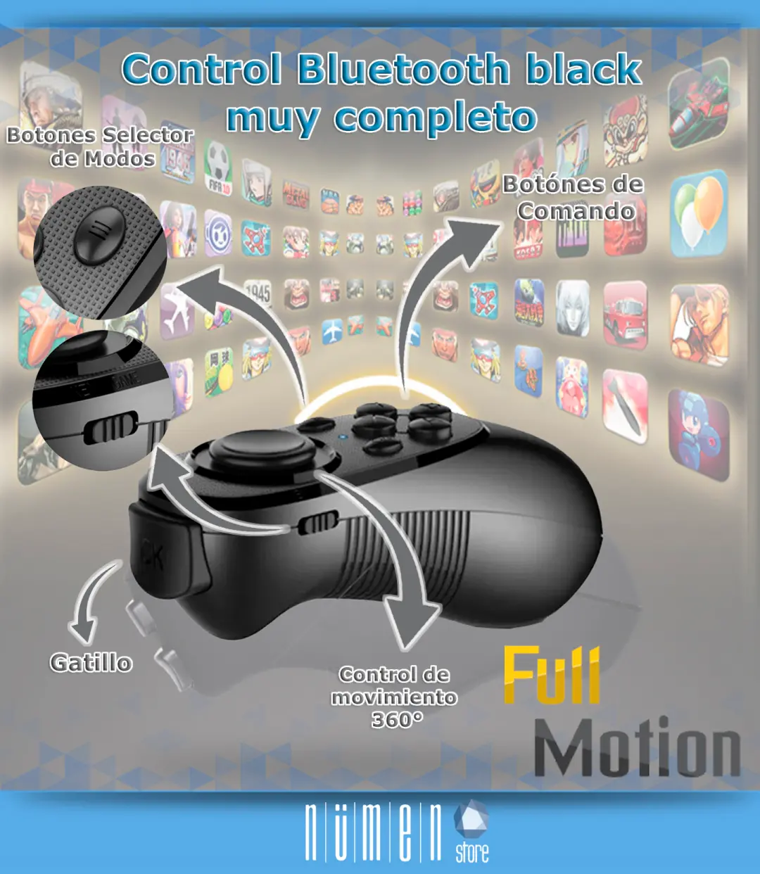 Lentes Realidad Virtual Shinecon LH5000 Vr Profesionales Sonido + Joystick - Imagen 4