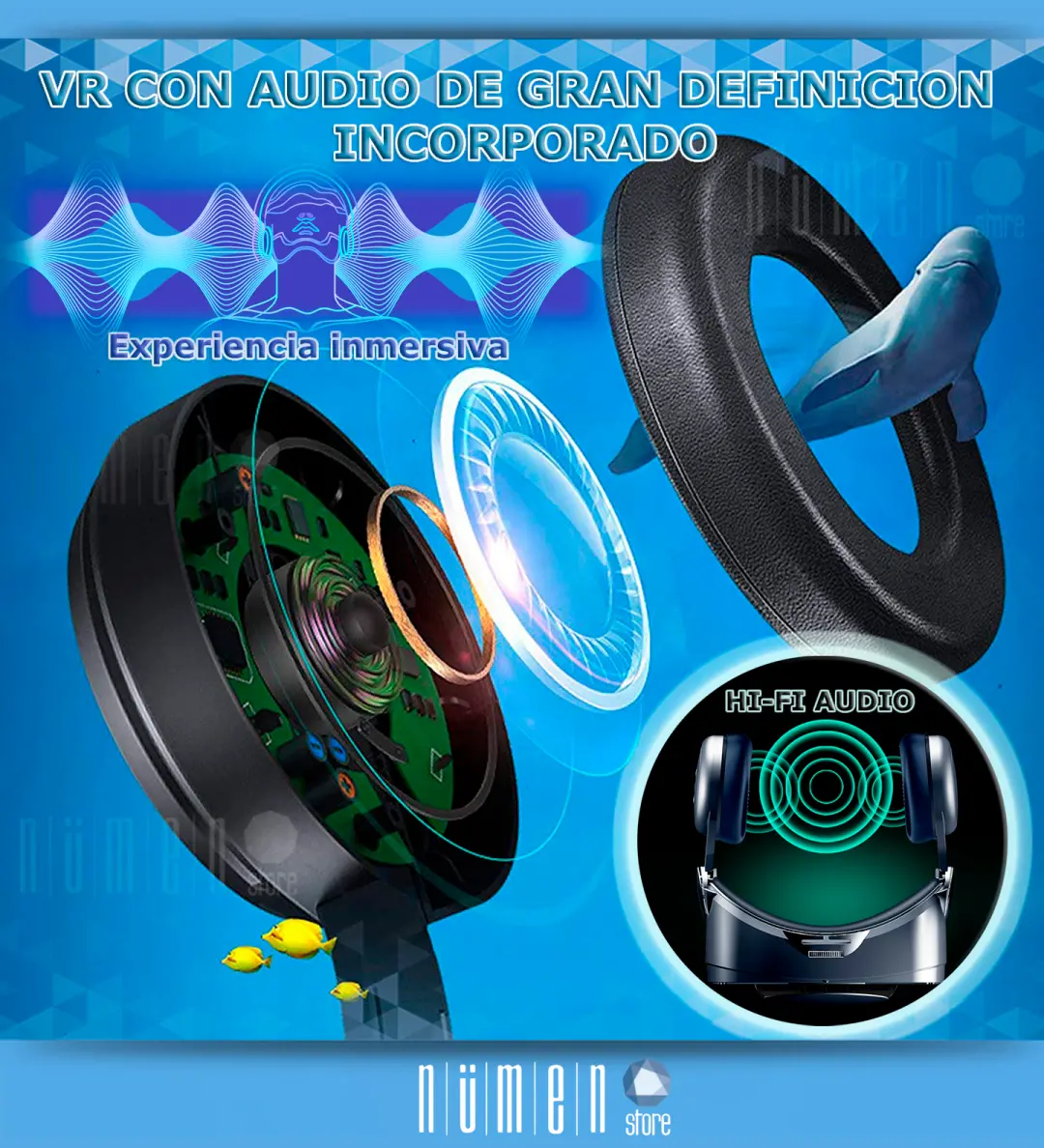 Lentes Realidad Virtual Shinecon LH5000 Vr Profesionales Sonido + Joystick - Imagen 7