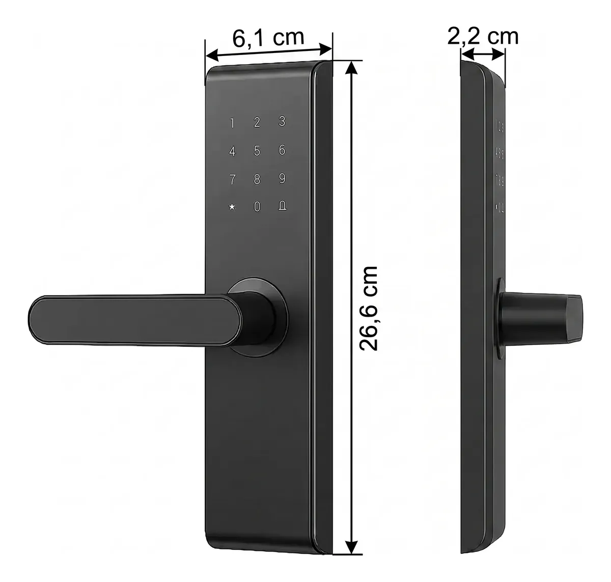 Cerradura Inteligente Wifi Z20 Huella Tarjetas Clave - Imagen 4