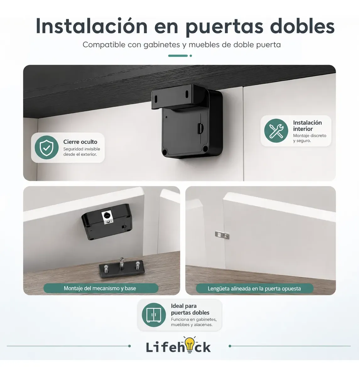Cerradura Smart Bluetooth De Cajon Y Gabinetes Para App Tuya - Imagen 6